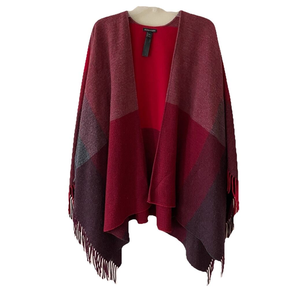 Eileen Fisher Wool Shawl Wrap